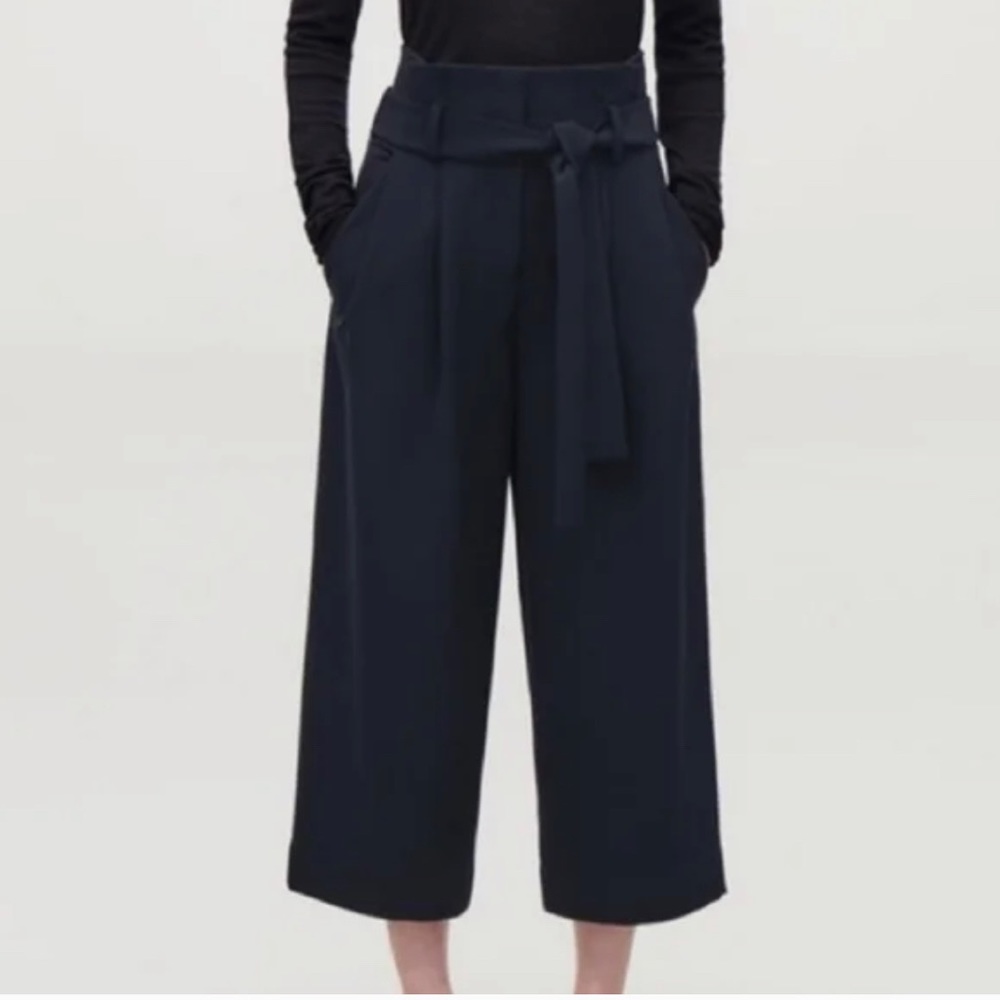 COS High-Waisted Crop Wide Leg Trousers